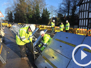 Supporting image for story: Barriers taken down as Bewdley flood risk eases