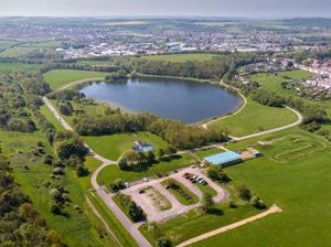 Hetton Lyons County Park seen from above