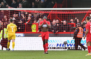 Nathan Cameron after West Ham scored the equaliser in the 91st minute