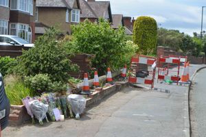 The scene of the crash on Mytton Oak Road