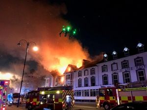 Supporting image for story: Aberystwyth fire: Person still missing after hotel blaze