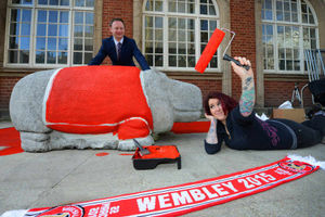 Hoppy the Hippo received a makeover