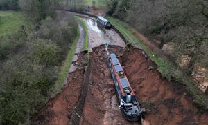 The scene in Whitchurch. Photo: Tim Thursfield