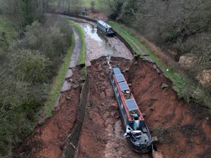 Supporting image for story: Whitchurch canal dammed off as investigation under way into cause of massive collapse