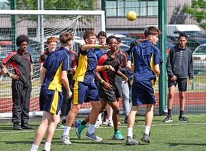 The Handball competition was a newer element to the Games