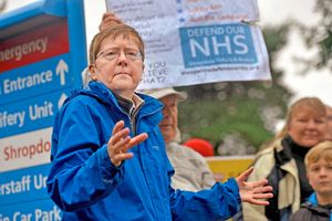 Gill George, chair of Shropshire, Telford & Wrekin Defend Our NHS