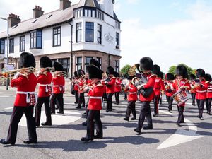 Supporting image for story: Coldstream Guards mark 375th anniversary with return to birthplace Berwick