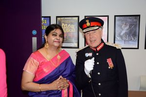 Dr Chithra Ramakrishnan with John Crabtree OBE