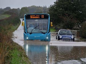 Supporting image for story: Flash floods hit Shropshire roads and railways as weather warning extended for another nine hours