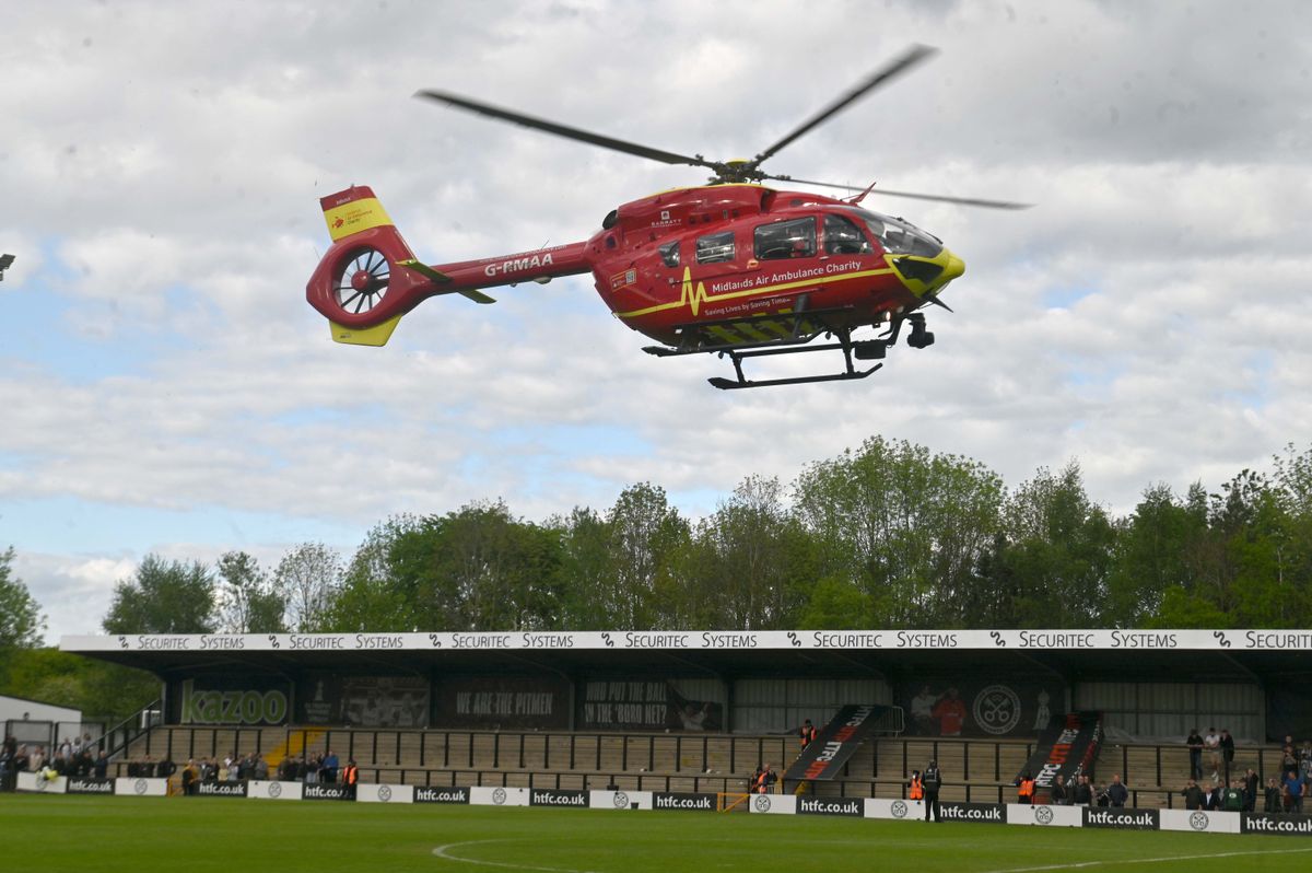 Hednesford Town: Club update as supporter airlifted to hospital following home win