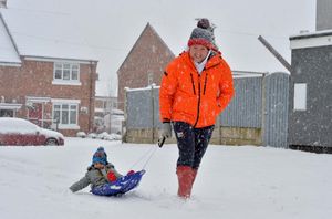 Sledging time in Hednesford