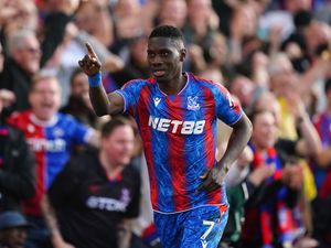 Ismaila Sarr celebrates the winner against Ipswich