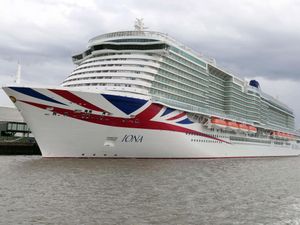 Supporting image for story: Cruise ship stuck in port after banana containers fall into sea