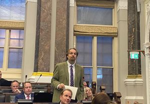 Birmingham Conservative councillor Robert Alden at the full council meeting on Tuesday, December 2. Credit: Alexander Brock. Permission for use for all LDRS partners.