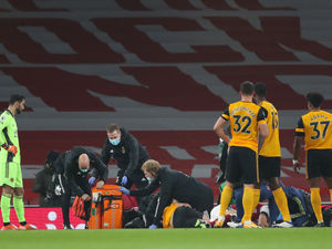Supporting image for story: Wolves' Raul Jimenez conscious and responding to treatment following head injury 