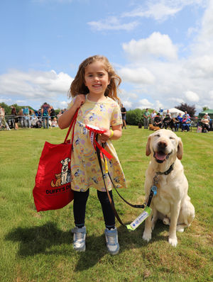 Emi Cotton with her dog Declan