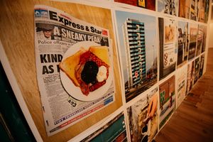 The former Poundland at Kings Square Shopping Centre in West Bromwich, has been turned into an exhibition called The Caravan Gallery, The Sandwell Pride of Place Project - Blast! Festival