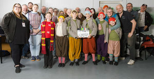 Bitesize Youth Theatre with Gareth Thomas of Rocking Horse Media. Photo: AC Creative