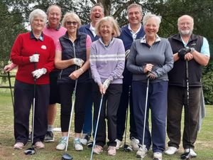 Shropshire Ladies who were joined in last year’s golf day by the Shropshire Lads