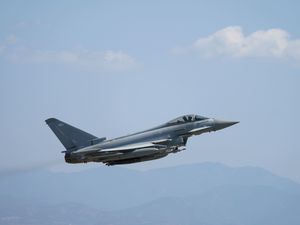 Supporting image for story: British jets bomb Houthi military target in Yemen