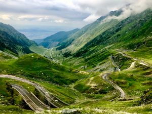 The Transfagarasan mountain pass in Romania