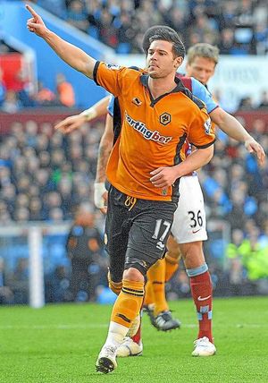 Matt Jarvis celebrates his winning goal.