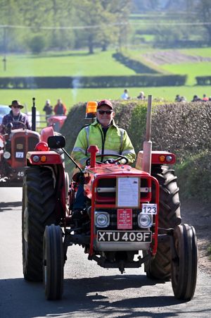 The tractor run gets underway