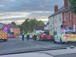 Supporting image for story: Ferrari worth half a million pounds ploughs into cars on Black Country street