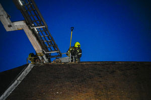 Crews were due to return on Friday morning to reinspect the house. Photo: SnapperSK