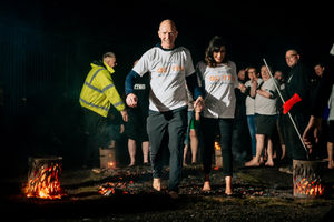 Firewalk at Black Country Living Museum in support of the Acorns Children's Hospice