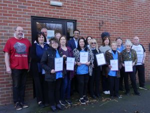 Supporting image for story: Home care company celebrates its long serving Shropshire staff