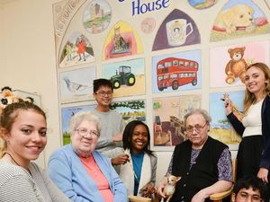 Supporting image for story: Mural is a hit with home residents