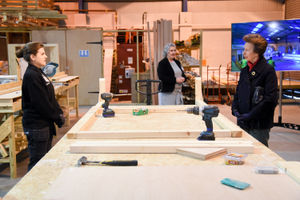 Trish Barnes is on the Construction Ready programme and has been learning brick laying skills  