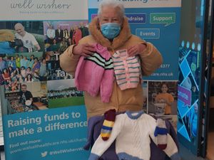 Supporting image for story: Delivery by mobility scooter as knitter Dot donates bags of clothes to Walsall Manor charity 
 