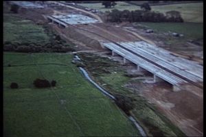 M6 motorway construction at Creswell 
