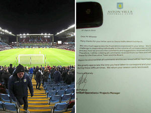 Supporting image for story: Angry Villa fan returns season ticket... And club sends it back