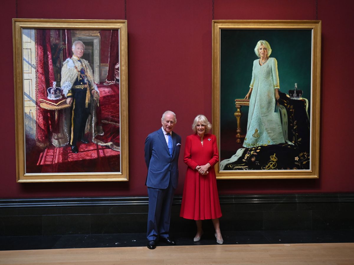 King and Queen unveil portraits marking coronation