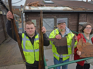 Supporting image for story: Community allotments building hit by three storms in row 