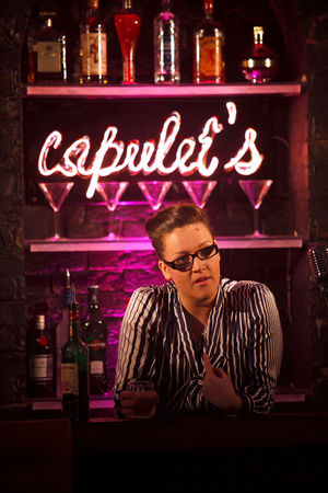 Lauryn Redding (Nurse) in Romeo and Juliet. The Watermill Theatre. Photo by: Philip Tull