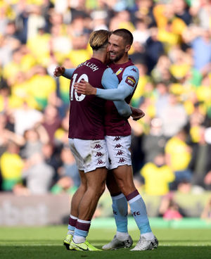 Aston Villa's Conor Hourihane celebrate