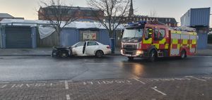 A crew from West Midlands Fire Service responded to the fire