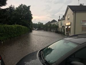 Flooding in Albrighton. Picture: @TettenhallFire
