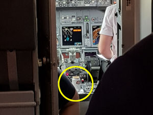 Supporting image for story: Holidaymaker spots can of Stella in cockpit of Birmingham-bound plane