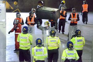 Police from various Midland forces prepare to take a hit from anything