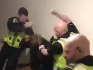 Supporting image for story: Investigation as video of West Midlands Police 'restraint' goes viral