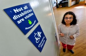Gina Patel is campaigning for more Changing Places in the Black Country and beyond. She is pictured visiting the Hawthorns, where there are Changing Place facilities. 