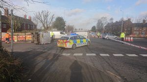 There is currently a temporary roundabout in place while the works are complete