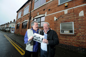 Ken Harris, pictured last year with Doug Whild, outside West End Working Men's Club, Wolverhampton