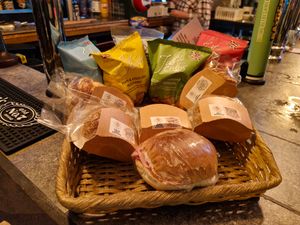 There's a wide range of moreish savoury snacks