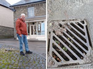 Supporting image for story: 'Shambles' claim after workers 'fill drains with asphalt' during town centre resurfacing